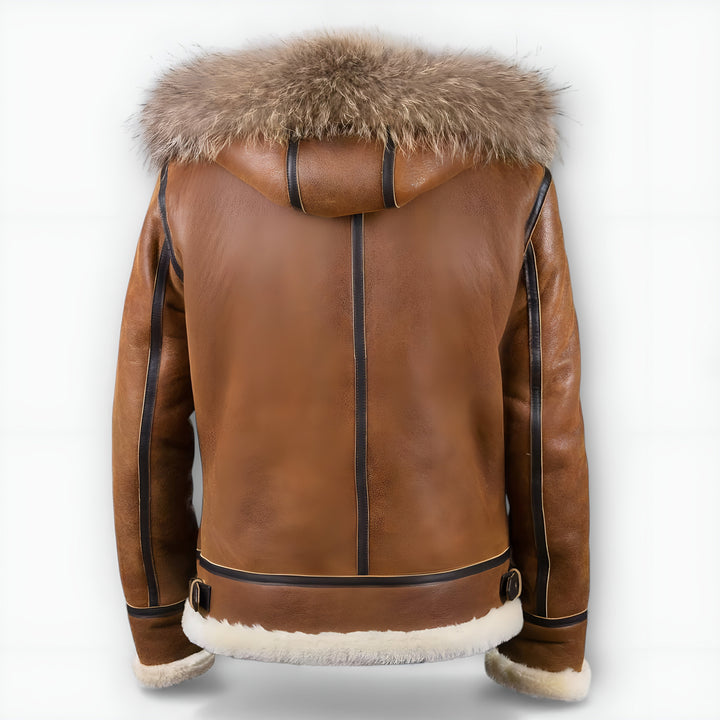 Aron™ | Blouson bomber avec capuche en fourrure