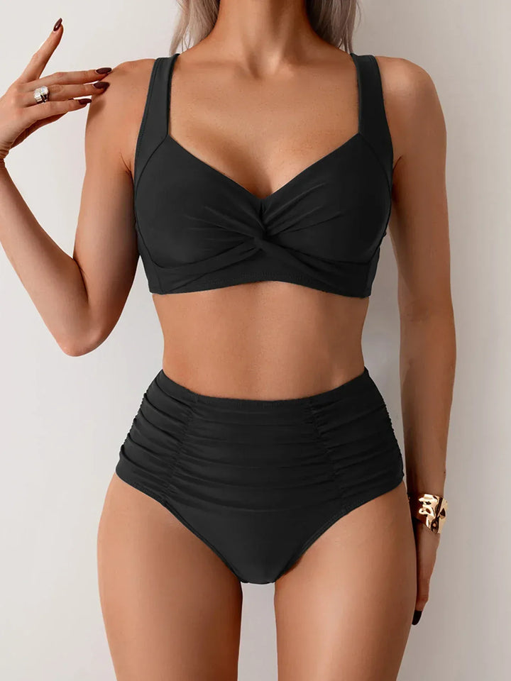 Mode Lumiére™ | Bikini Gainant Taille Haute Sofia