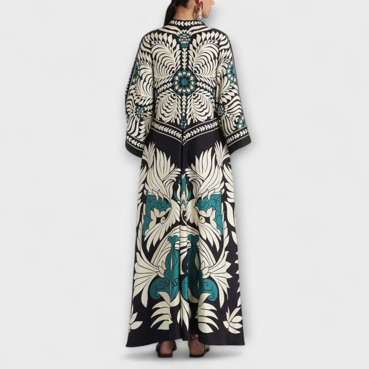 Giselle - Robes Maxi Style avec Imprimé Floral