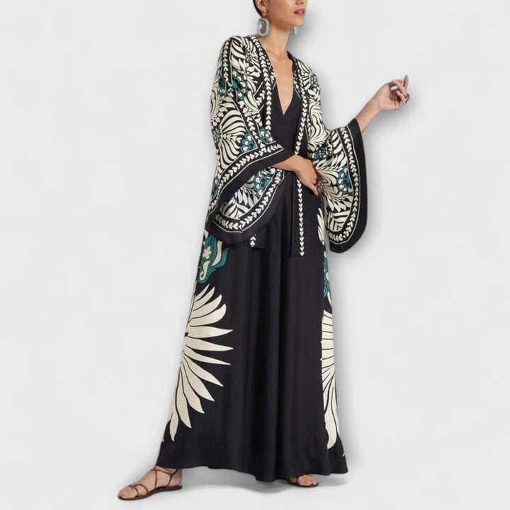 Giselle - Robes Maxi Style avec Imprimé Floral