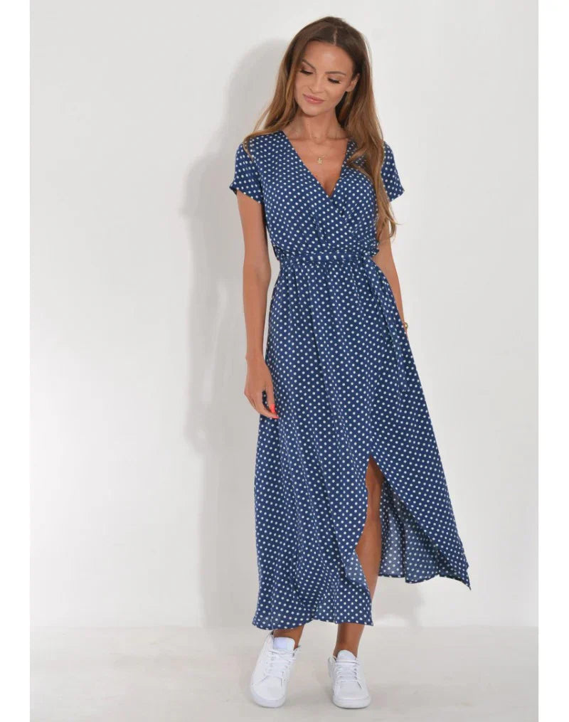 Mode Lumiére™ | Robe élégante à décolleté en V et coupe flatteuse