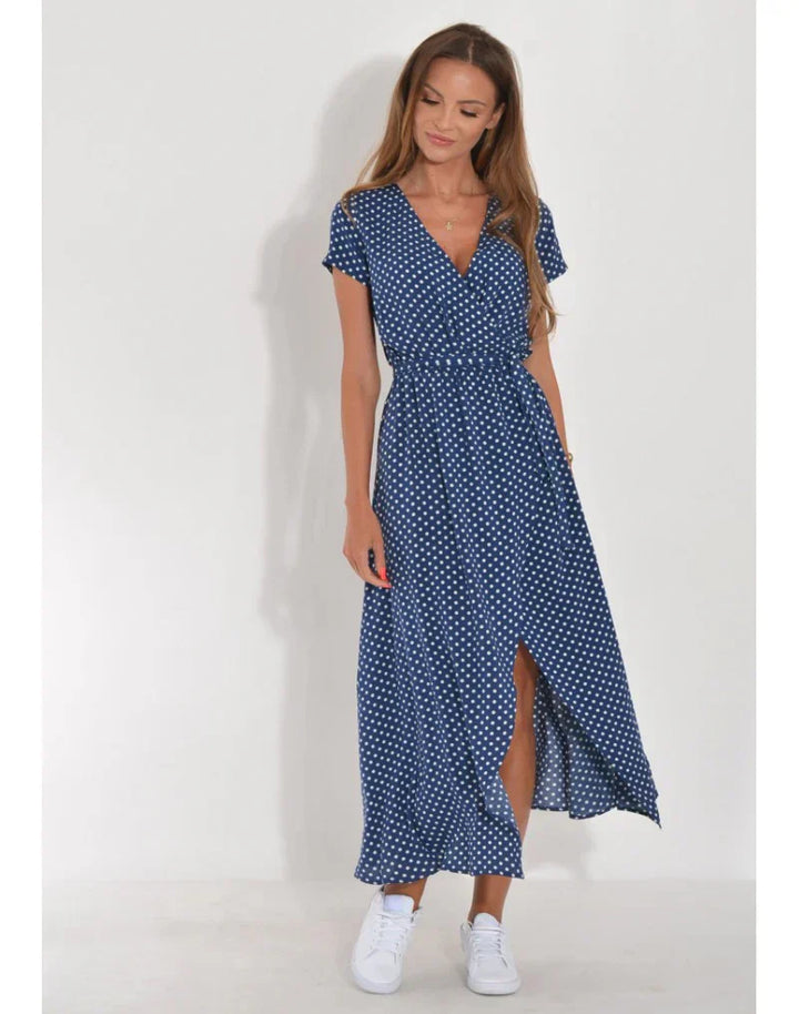 Mode Lumiére™ | Robe élégante à décolleté en V et coupe flatteuse