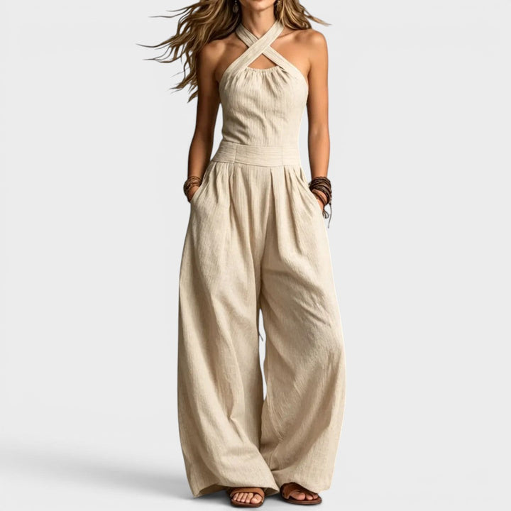 Flavie | Combinaison élégante cache-cœur