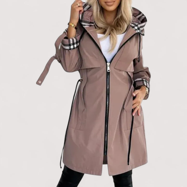 Mode Lumiére™ | Manteau imperméable à fermeture éclair