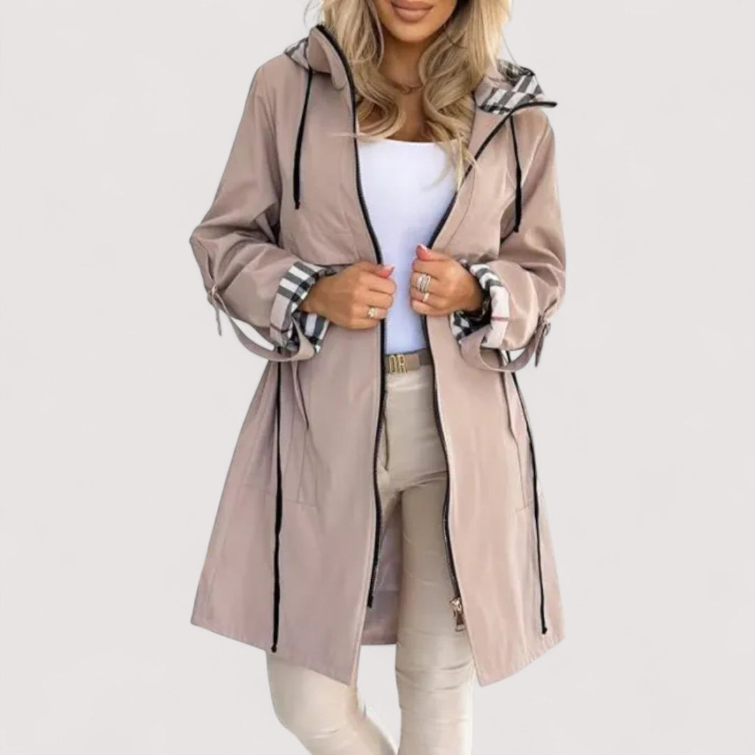 Mode Lumiére™ | Manteau imperméable à fermeture éclair