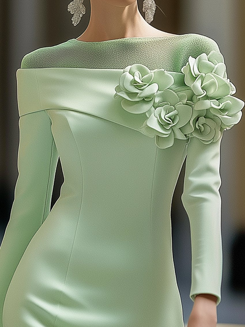 Mode Lumiére™| ROBE DE LUXE ÉPAULES DÉNUDÉES