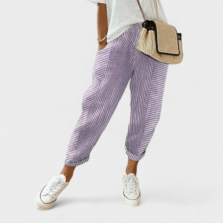 Lucía | Pantalons Rayés avec Style