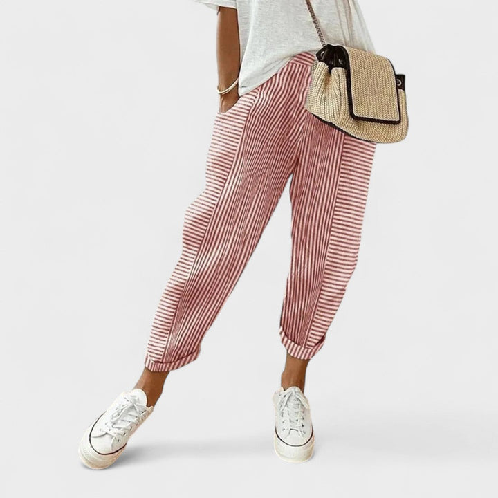 Lucía | Pantalons Rayés avec Style