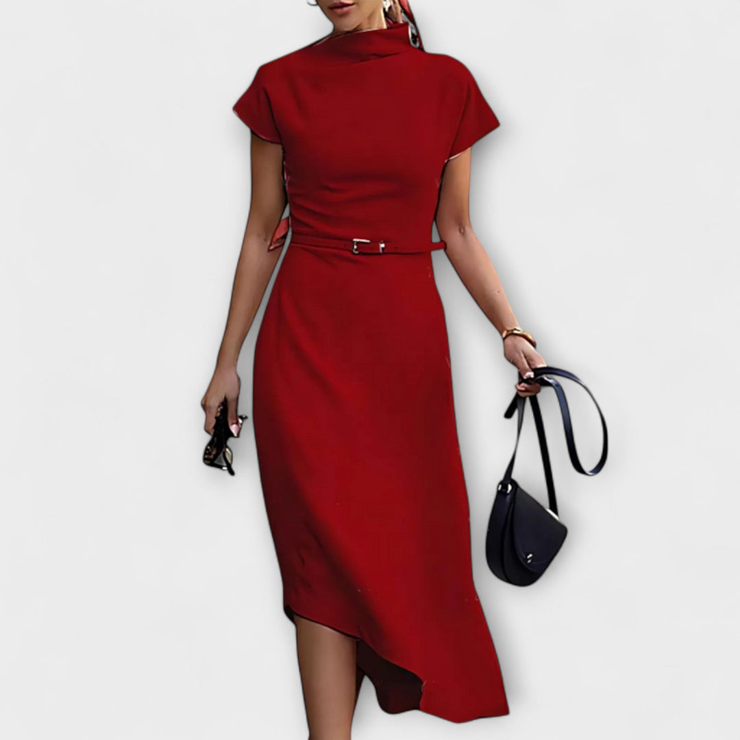 Amelia - Robe de ville asymétrique