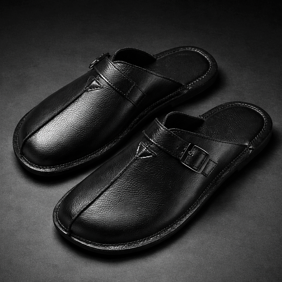 Mode Lumiére™  | Sandale Mules En Cuir