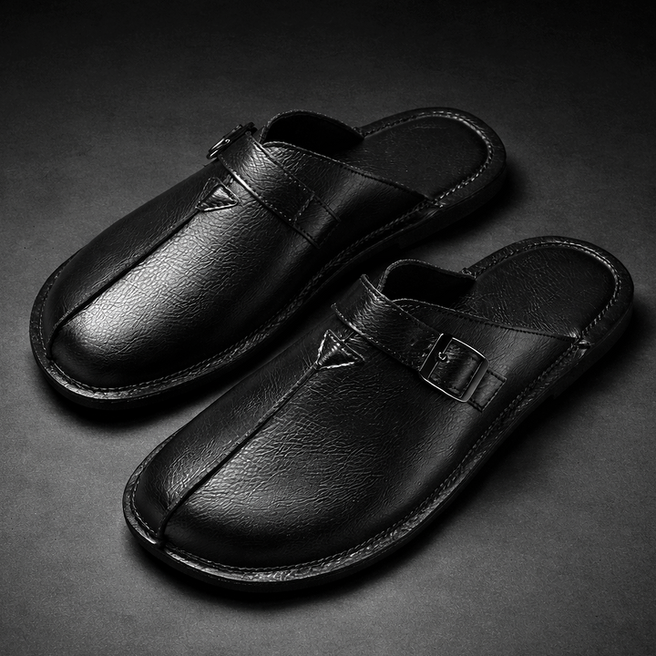 Mode Lumiére™  | Sandale Mules En Cuir