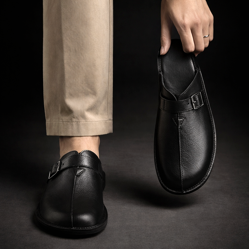 Mode Lumiére™  | Sandale Mules En Cuir
