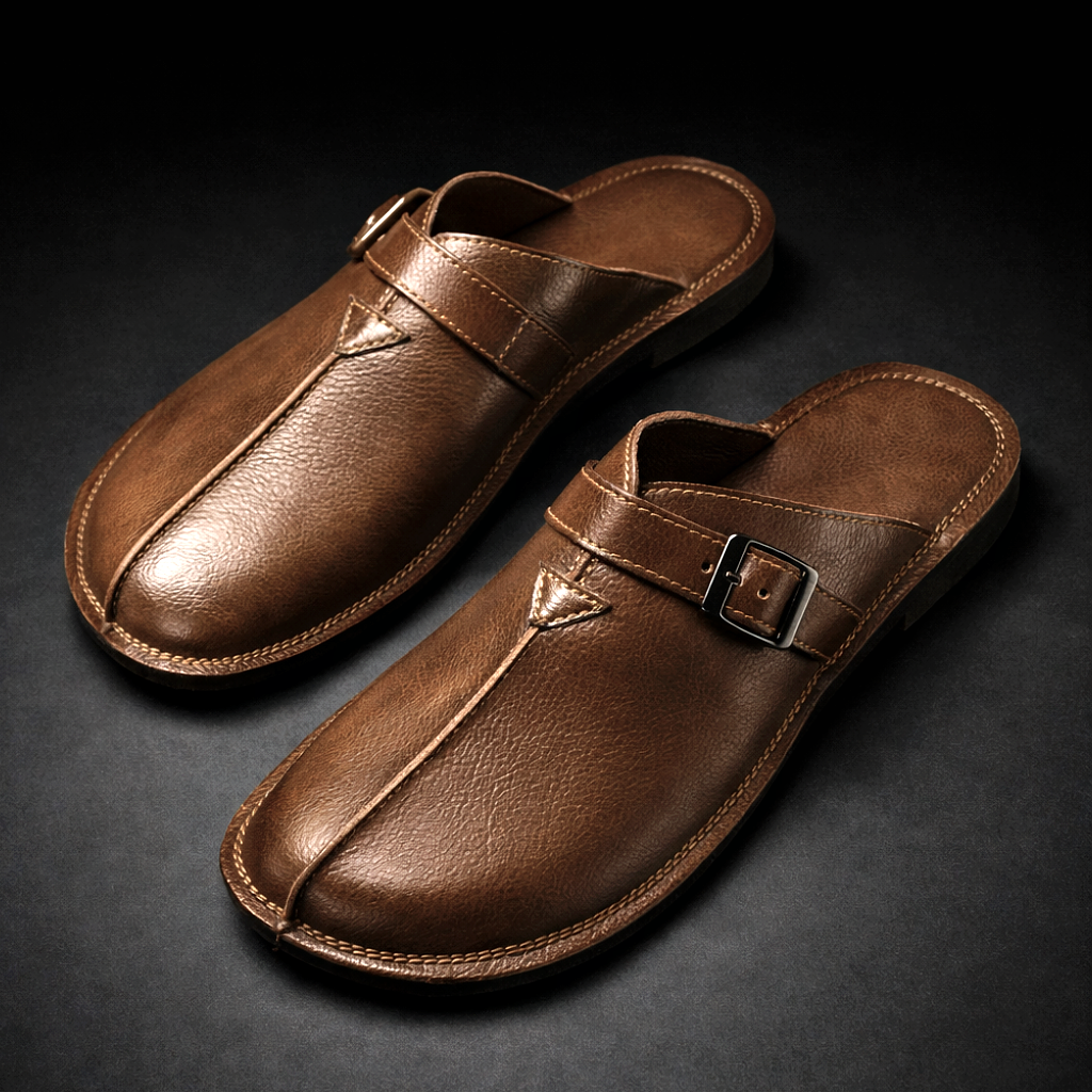 Mode Lumiére™  | Sandale Mules En Cuir