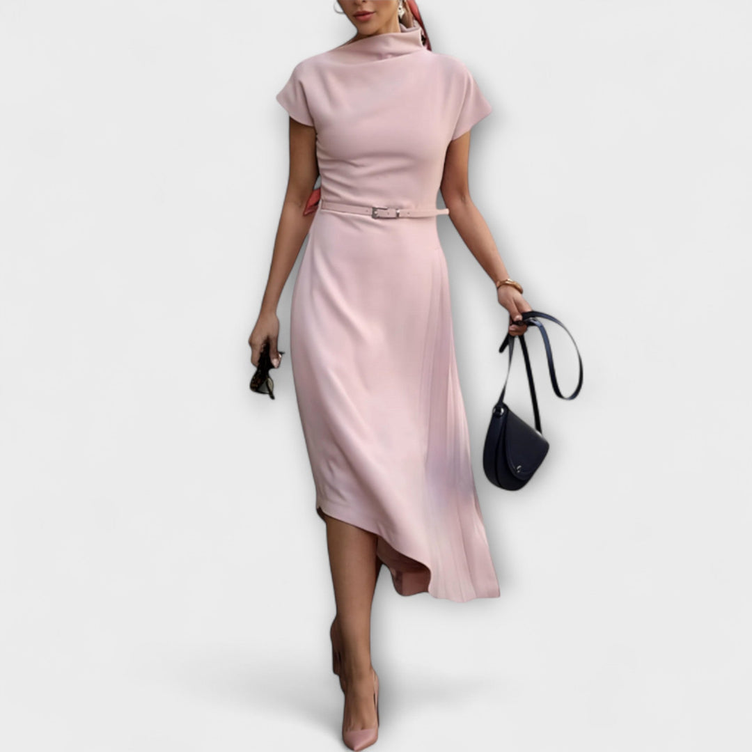 Amelia - Robe de ville asymétrique