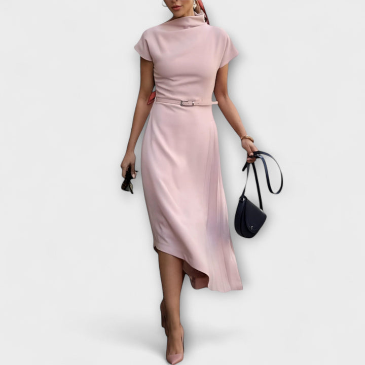 Amelia - Robe de ville asymétrique
