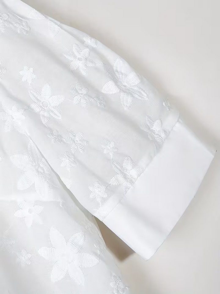 Mode Lumiére™ | Blouse Élégante à Motifs Floraux