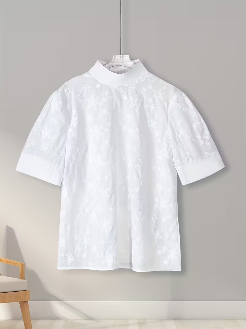 Mode Lumiére™ | Blouse Élégante à Motifs Floraux