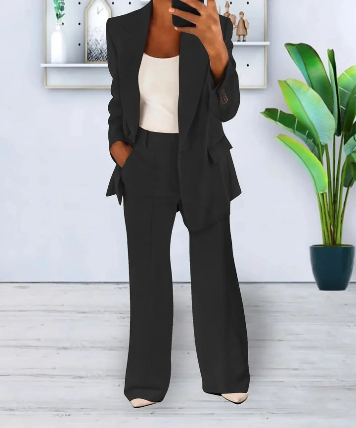 Camille | Ensemble blazer et pantalon large