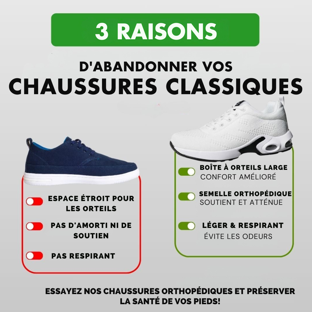 Mode Lumiére™ | Chaussures ergonomique élégantes + SEMELLES OFFERTES